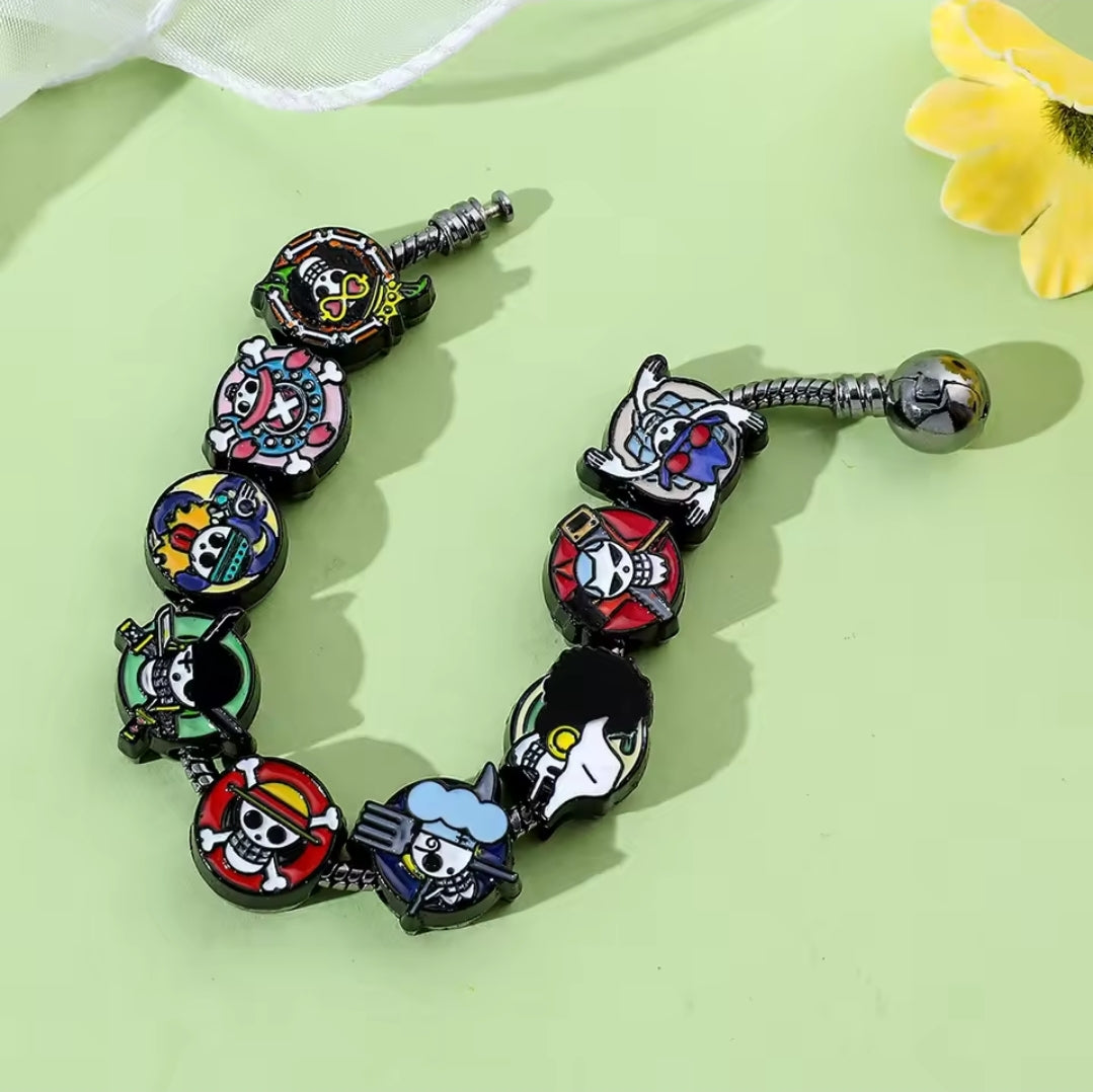 Pulsera Banderas con 9 Charms