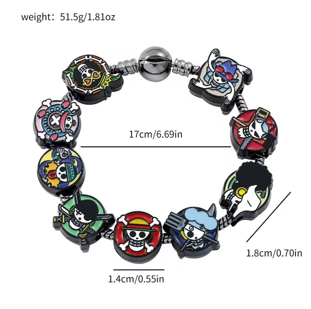 Pulsera Banderas con 9 Charms